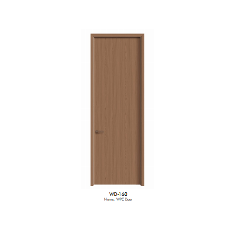 China Wpc Door Supplier – Warm Brown Wood Grain Wpc Interior Doors For Office & Residential Projects (3)