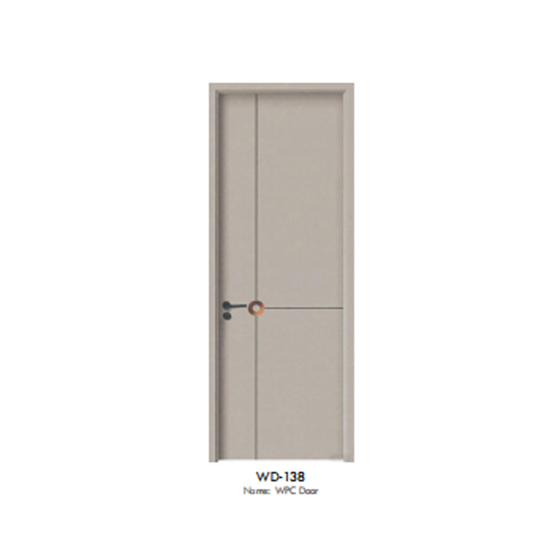 High Durability Dark Wood Grain Wpc Door Eco Friendly Interior Wpc Door (5)