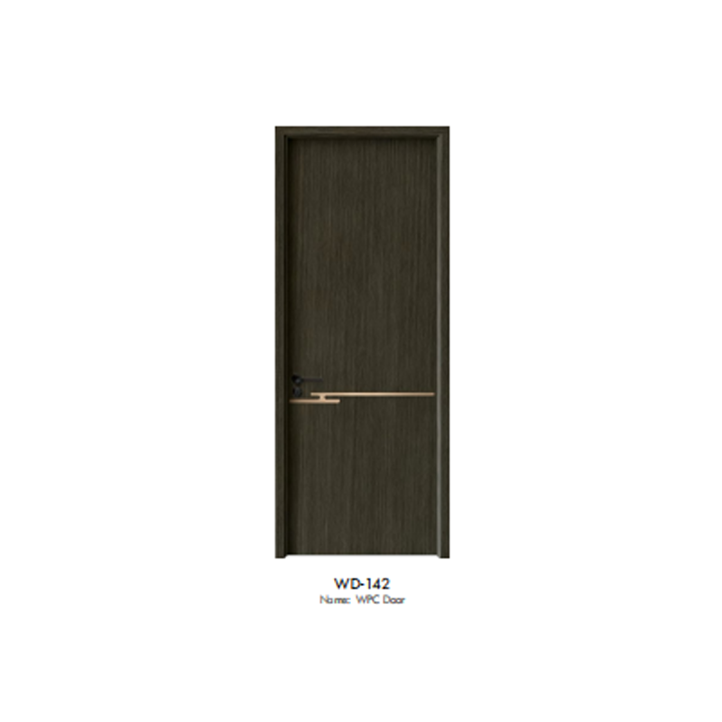 Minimalist Design Wpc Door – Waterproof Dark Brown Wpc Door For Home & Office (5)