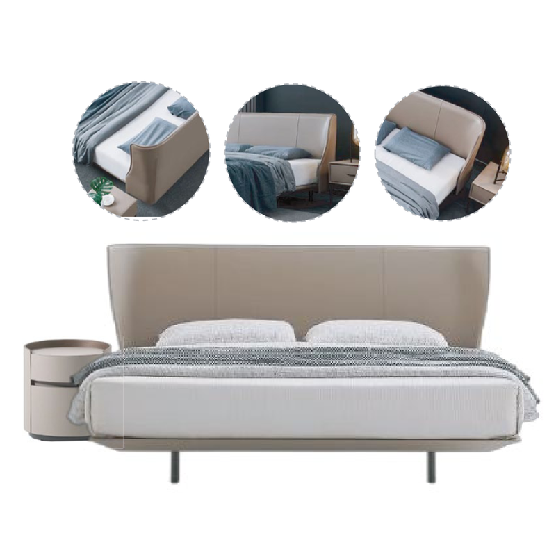 Beige Gray Light Tone Modern Home Furniture Suite Sofa Beds Dining Table (1)