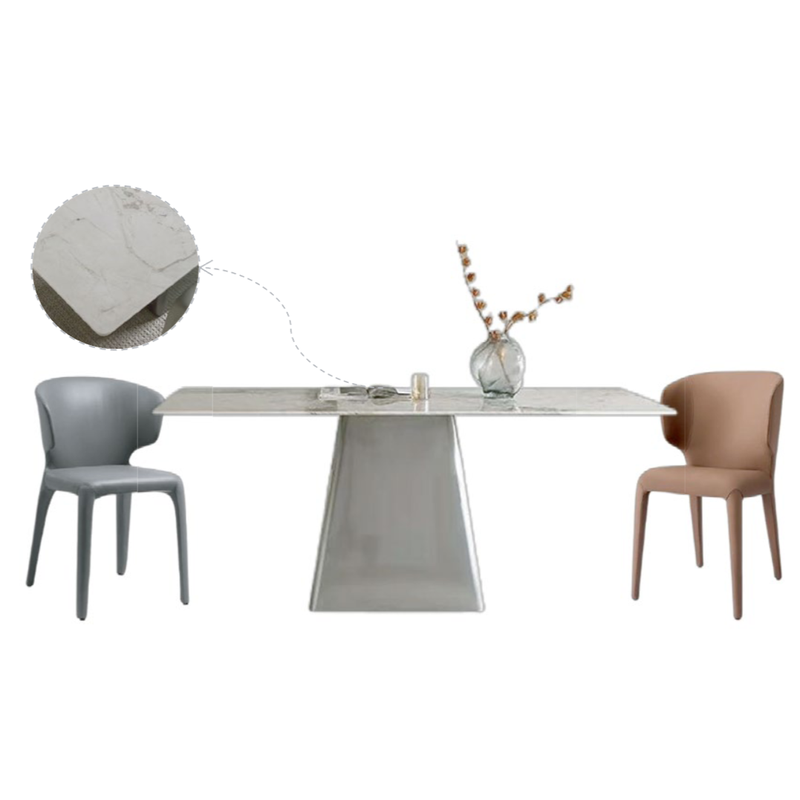 Beige Gray Light Tone Modern Home Furniture Suite Sofa Beds Dining Table (3)