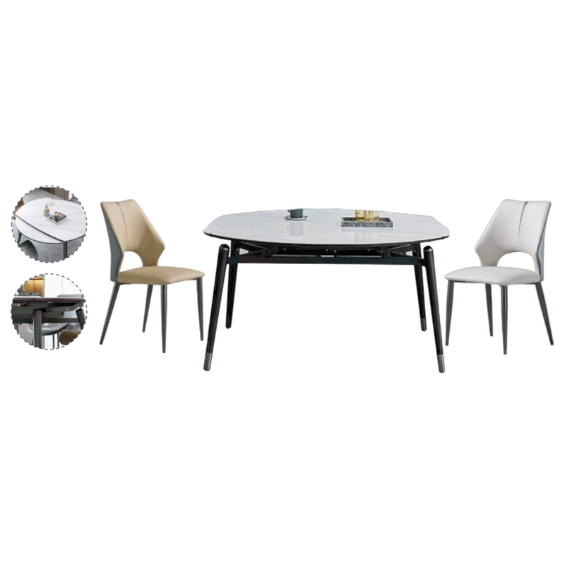 Brown Beige Gray Modern Home Furniture Suite Sofa Beds Dining Table (3)