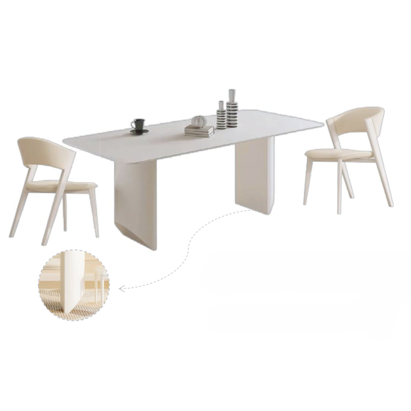 Cream White Ivory Modern Home Furniture Suite Sofa Bed Dining Table (3)