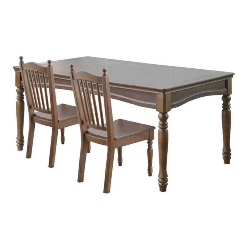 Dark Wood Classic American Home Furniture Suite Sofa Beds Dining Table (4)