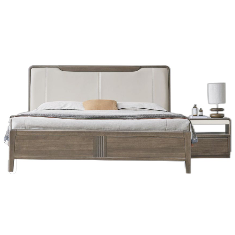 Dark Wood Gray Modern Home Furniture Suite Sofa Beds Dining Table (2)