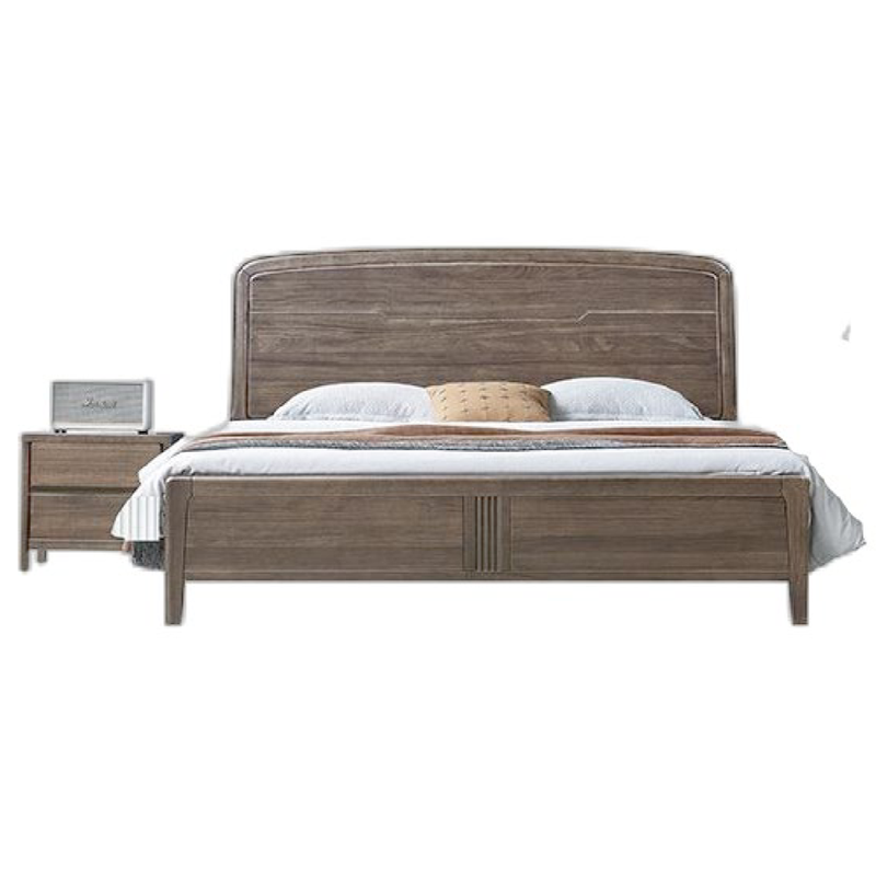 Dark Wood Gray Modern Home Furniture Suite Sofa Beds Dining Table (4)