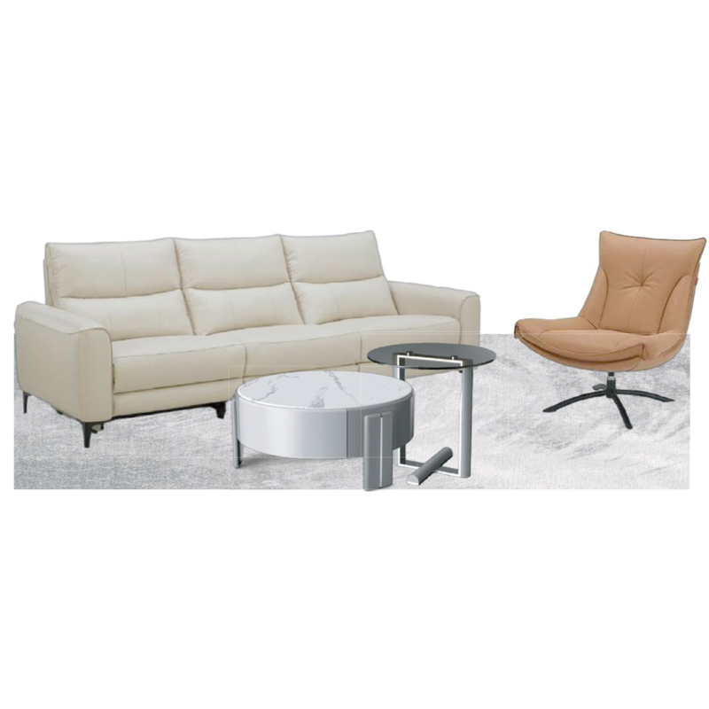 Light Beige White Brown Modern Luxury Home Furniture Suite Sofa Beds Marble Dining Table (2)