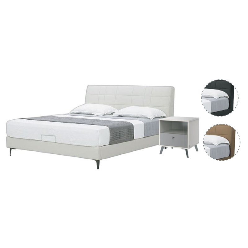 Light Beige White Brown Modern Luxury Home Furniture Suite Sofa Beds Marble Dining Table (4)