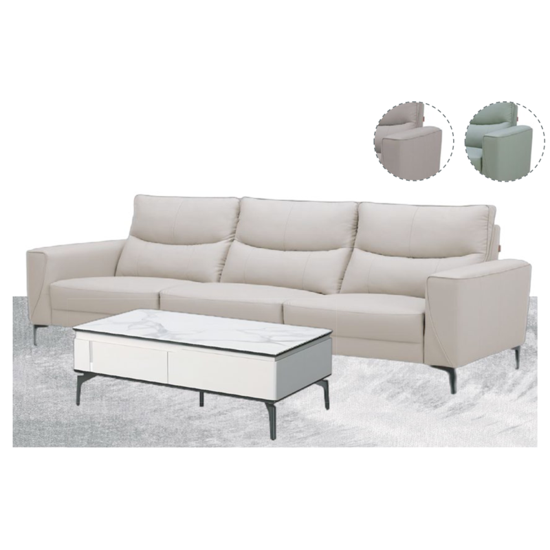 Light Beige White Gray Modern Luxury Home Furniture Suite Sofa Beds Dining Table (1)