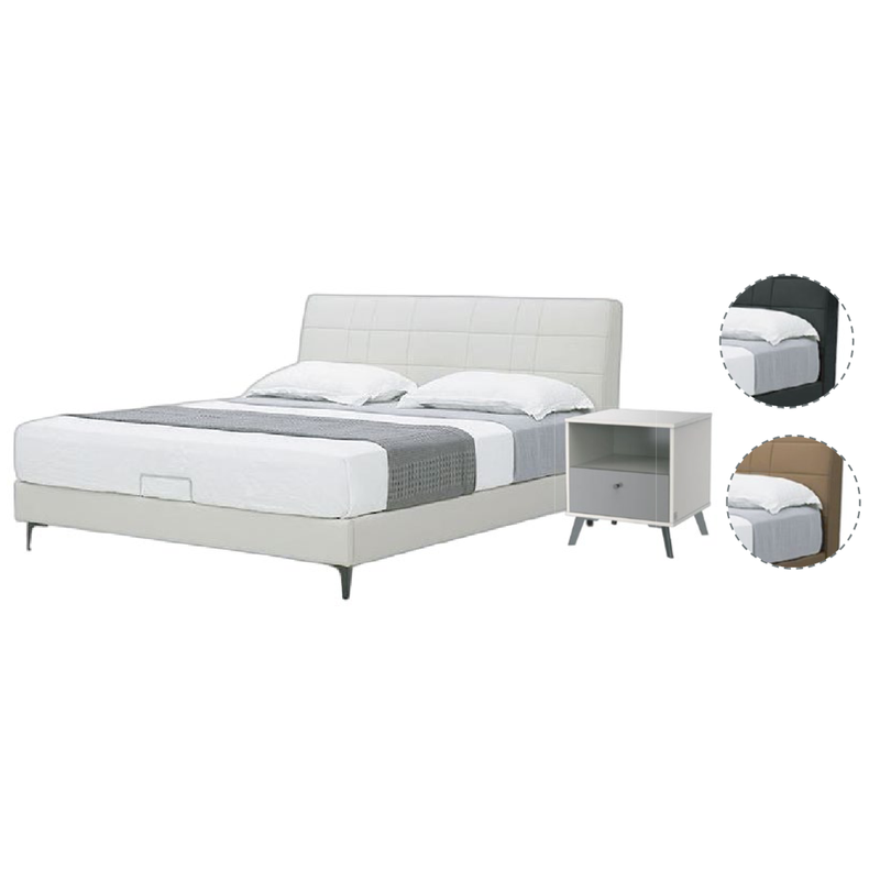 Light Beige White Gray Modern Luxury Home Furniture Suite Sofa Beds Dining Table (4)