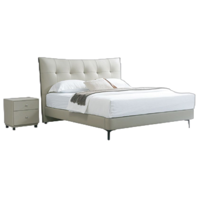 Light Gray Beige Modern Home Furniture Suite Sofa Beds Dining Table (2)