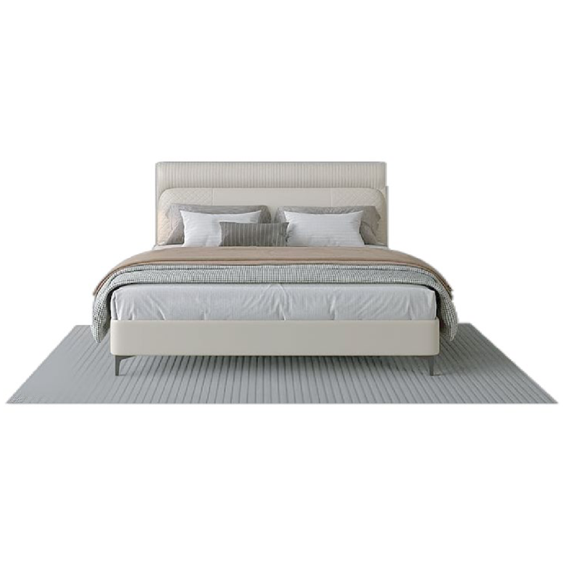 Light Gray Beige Modern Home Furniture Suite Sofa Beds Dining Table (4)