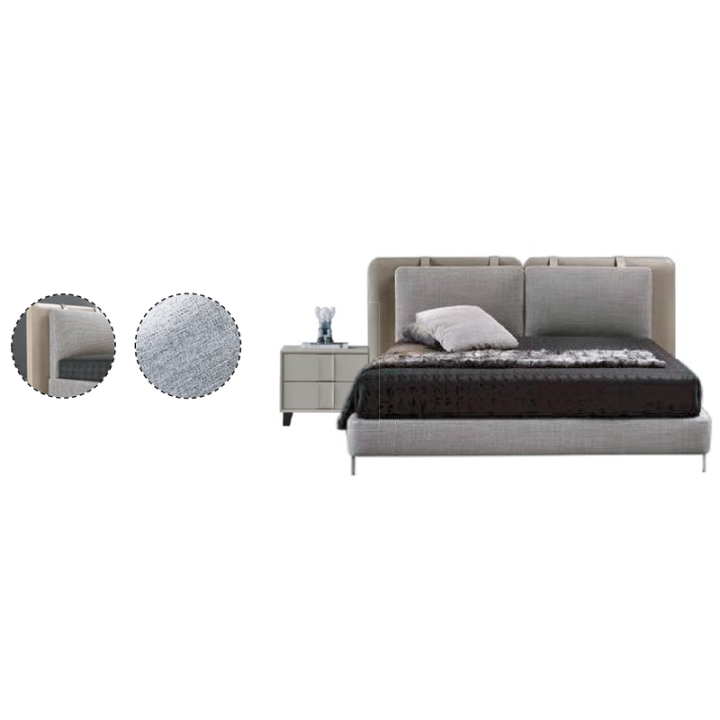 Light White Gray Beige Modern Home Furniture Suite Plush Sofa Beds Glass Dining Table (2)