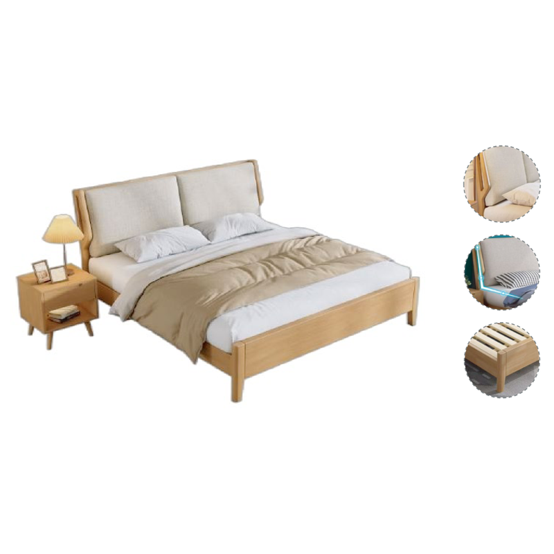 Light Wood Beige Green Natural Modern Home Furniture Suite Sofa Beds Dining Table (3)