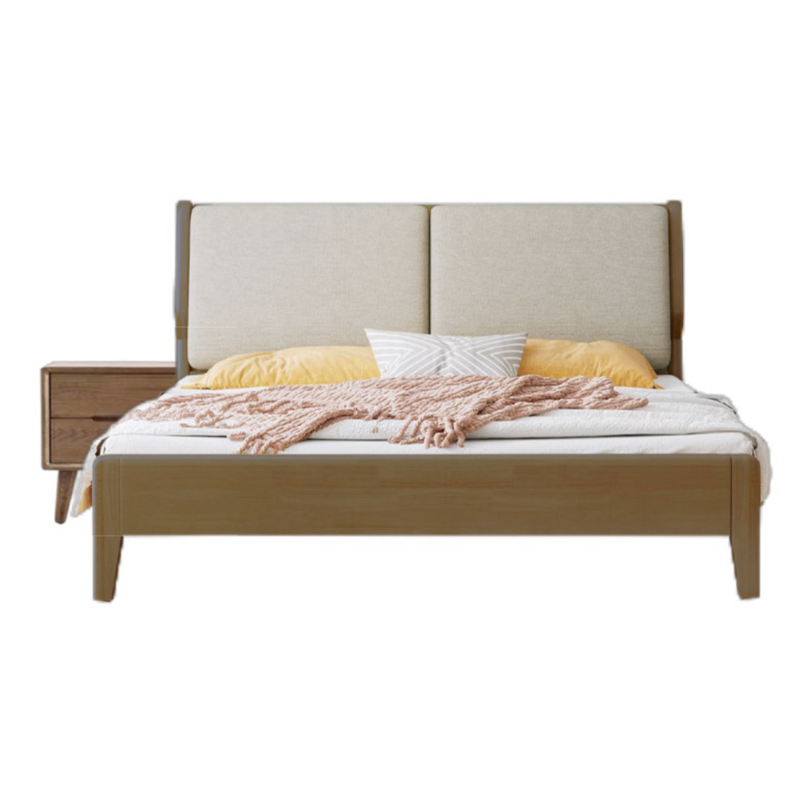 Light Wood Beige Yellow Modern Natural Home Furniture Suite Sofa Beds Dining Table (1)