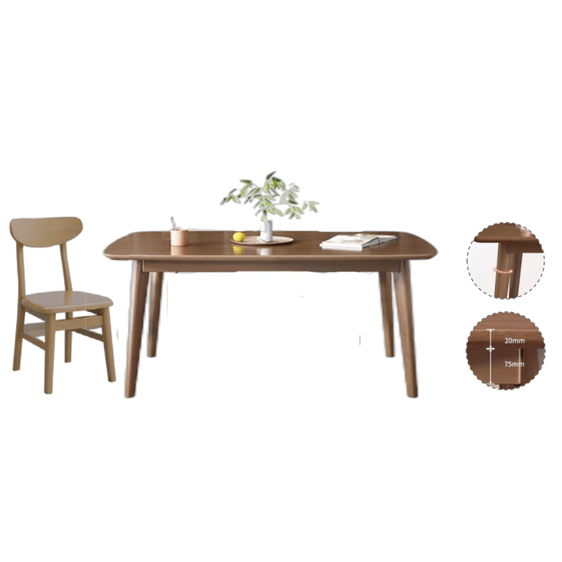 Light Wood Beige Yellow Modern Natural Home Furniture Suite Sofa Beds Dining Table (3)