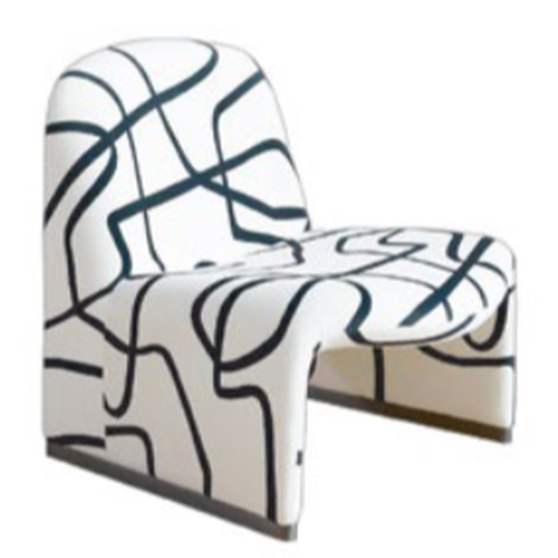 Modern Accent Chairs Animal Shaped Furniture Collection White Brown Gray Plush Leather Fabric (16)