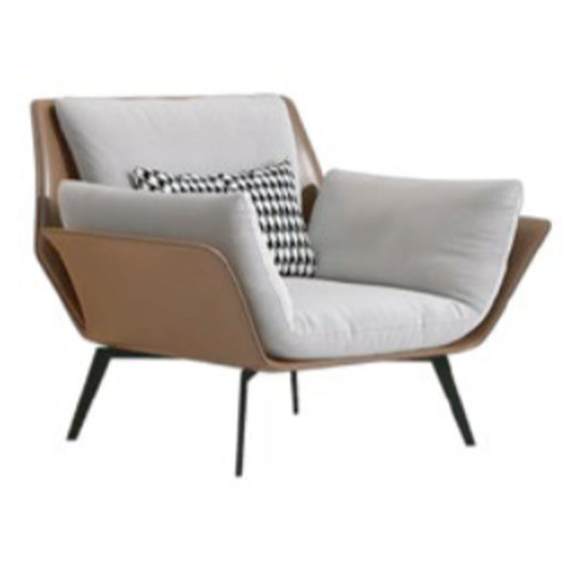 Modern Accent Chairs Animal Shaped Furniture Collection White Brown Gray Plush Leather Fabric (6)