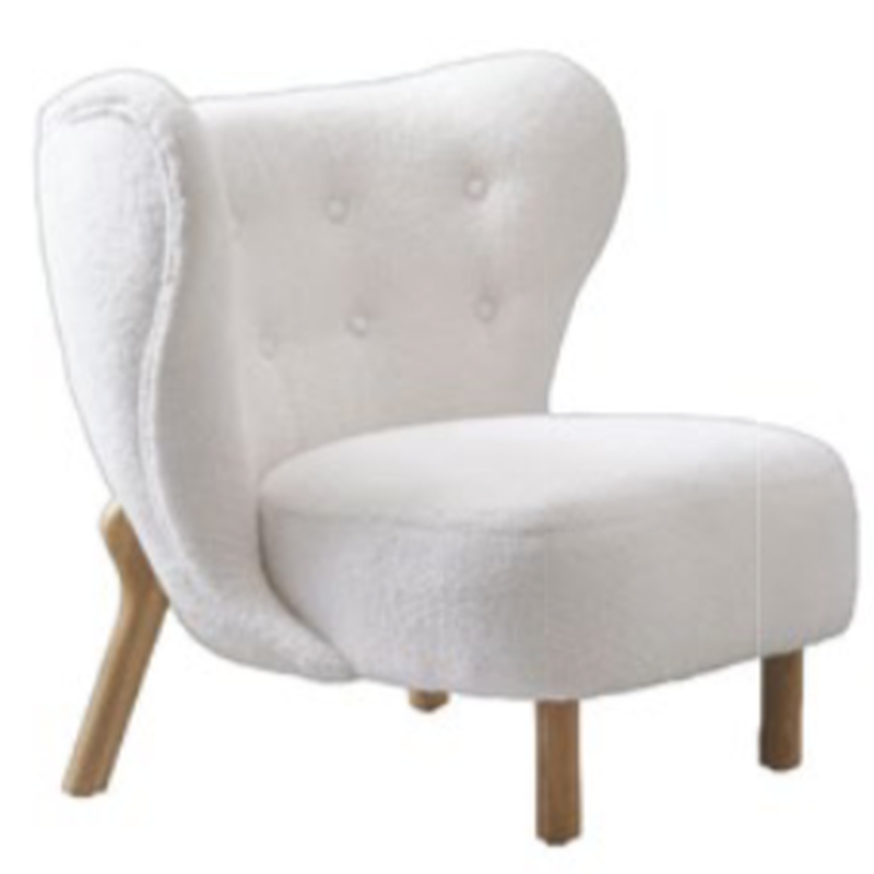 Modern Accent Chairs Animal Shaped Furniture Collection White Brown Gray Plush Leather Fabric (9)